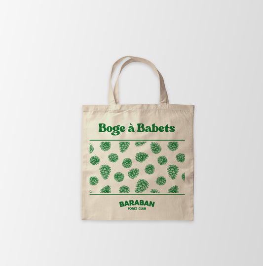 Totebag sac toile Boge à babets